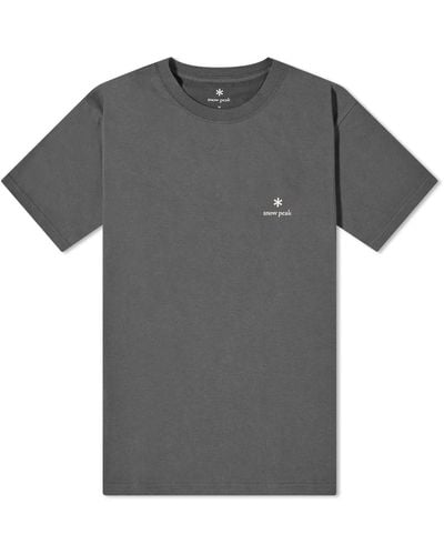 Snow Peak Logo T-Shirt - Gray