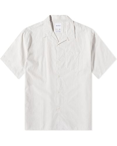 Norse Projects Carsten Tencel Short Sleeve Shirt - White