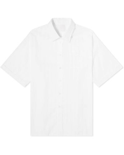 Givenchy Voile Stripe Short Sleeve Shirt - White