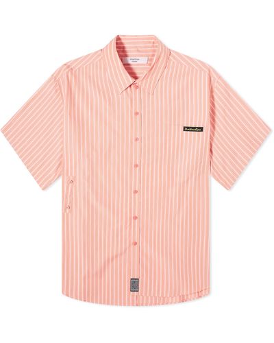 Martine Rose Striped Wrap Shirt - Pink