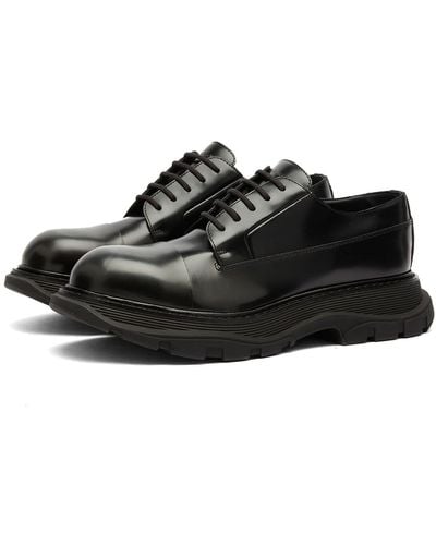 Alexander McQueen Tread Derby Shoe - Black