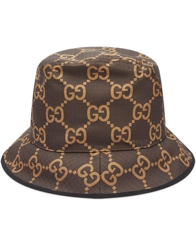 Gucci GG Ripstop Bucket Hat - Brown