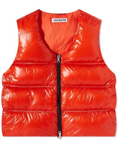 Cole Buxton Down Insulated Gilet - Red