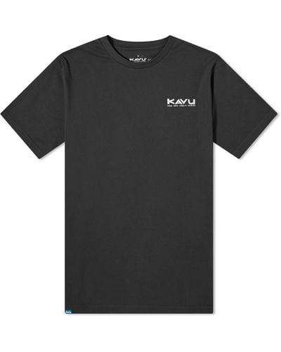 Kavu Klear Above Etch Art T-Shirt - Black
