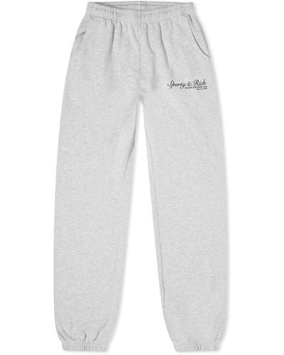 Sporty & Rich French Sweat Trousers - White