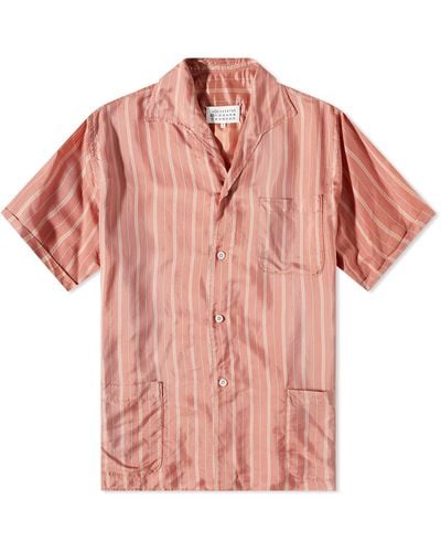 Maison Margiela Stripe Vacation Shirt - Pink