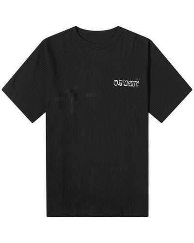 Uniform Experiment Ue Waffle T-Shirt - Black