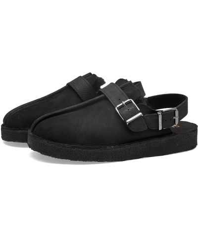 Clarks Trek Mule Sling Shoes - Black