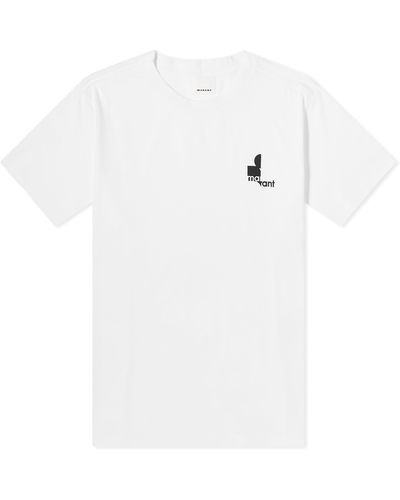 Isabel Marant Zafferh Inverted Logo T-Shirt - White