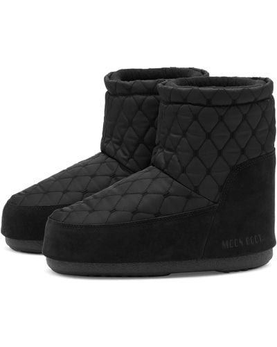 Moon Boot Icon Low Quilted Boots - Black