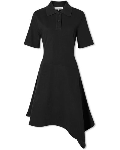 JW Anderson Asymmetric Polo Dress - Black