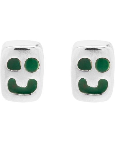 MAPLE Smiley Earrings - Green