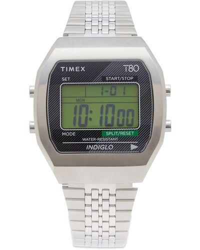 Timex T80 Digital 36Mm Watch - Metallic