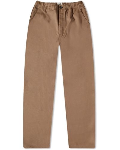 Oliver Spencer Drawstring Trousers - Brown