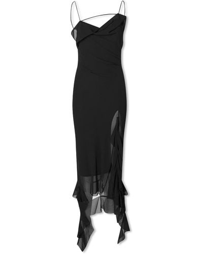 Acne Studios Delouise Chiffon Dress - Black