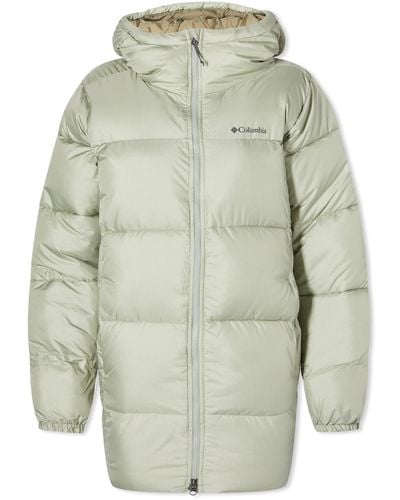 Columbia Puffect Hooded Nylon Puffer Jacket in White | Lyst
