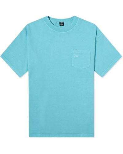 PATTA Washed Pocket T-Shirt - Blue
