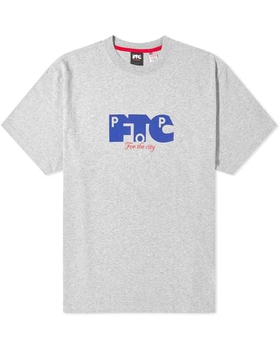 Pop Trading Co. X Ftc Logo T-Shirt - Gray