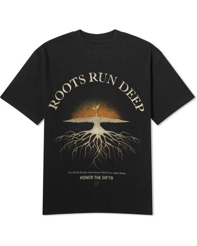 Honor The Gift Roots Run Deep T-Shirt - Black