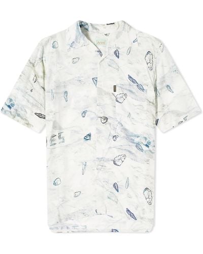 Aries Flints Hawaiian Shirt - White