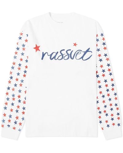 Rassvet (PACCBET) Sparkle Logo Long Sleeve T-Shirt - White