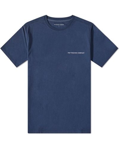 Pop Trading Co. Logo T-Shirt - Blue