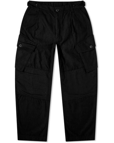 FRIZMWORKS Backsatin Royal Combat Trousers - Black