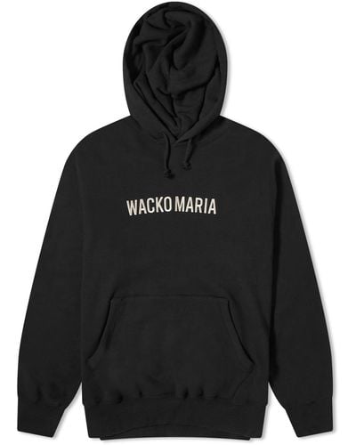 Wacko Maria Middleweight Logo Hoodie - Black