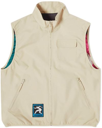 by Parra Ghost Cave Reversible Vest - Natural