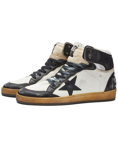 Golden Goose Sky Star Leather Sneakers - Blue