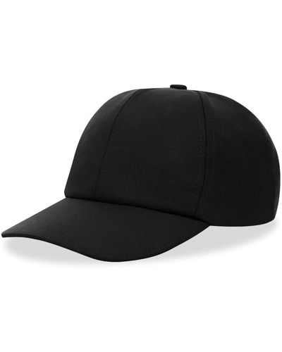 Officine Generale Fresco Wool Baseball Cap - Black