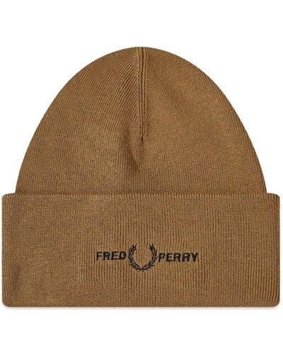 Fred Perry Beanie - Brown