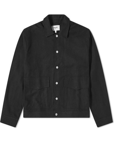 Wax London Mitford Linen Jacket - Black
