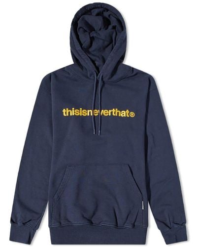 thisisneverthat T-Logo Popover Hoodie - Blue