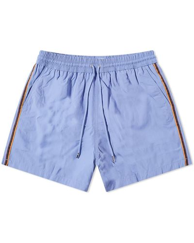 Paul Smith Classic Side Stripe Swim Shorts - Blue