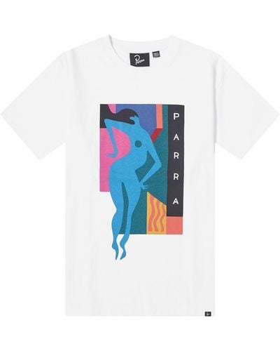 by Parra Beached & Blank T-Shirt - Blue