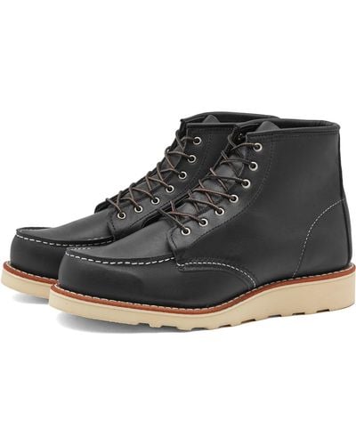 Red Wing 3373 Heritage 6" Moc Toe Boot - Black
