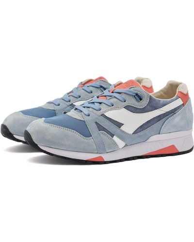 Diadora N9000 Made In Italy Storm Grey Red Men's, 58% OFF