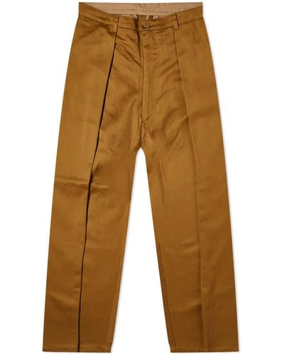 Monitaly Pleat Riding Trousers - Brown