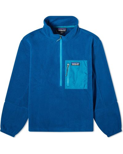 Patagonia Microdini Half Zip Pullover - Blue