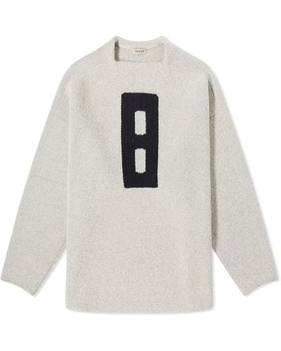 Fear Of God 8 Boucle Relaxed Jumper - White