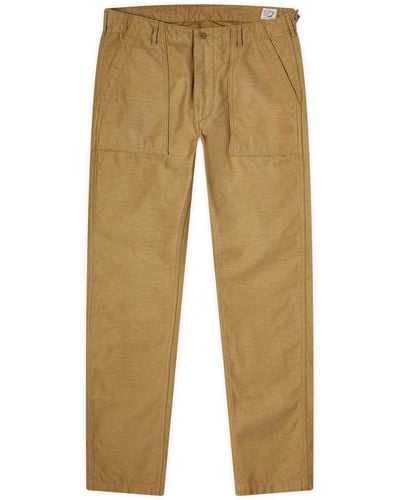 Orslow Slim Fit Fatigue Trousers - Green
