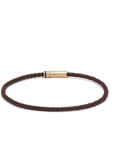 Miansai Juno Leather Bracelet - Metallic