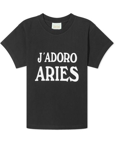 Aries J'Adoro T-Shirt - Black