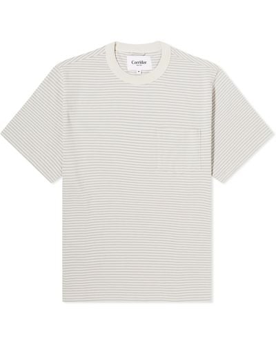 Corridor NYC Mini Stripe T-Shirt - White