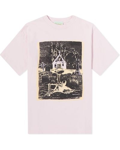 Aries Vintage Surf Satan T-Shirt - Pink