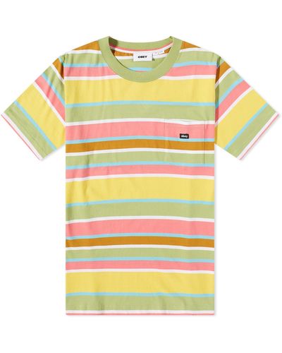 Obey Wedge Pocket T-Shirt - Yellow
