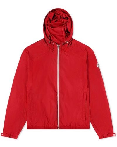 Moncler Clapier Soft Nylon Jacket - Red