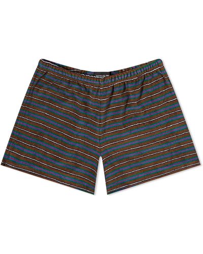Howlin' Howlin' Velour Stripe Safe Shorts - Gray