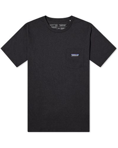 Patagonia Regenerative Cotton Pocket T-Shirt Ink - Black